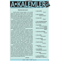 akalemler Dergisi-30. sayı Kasım - Aralık 2020